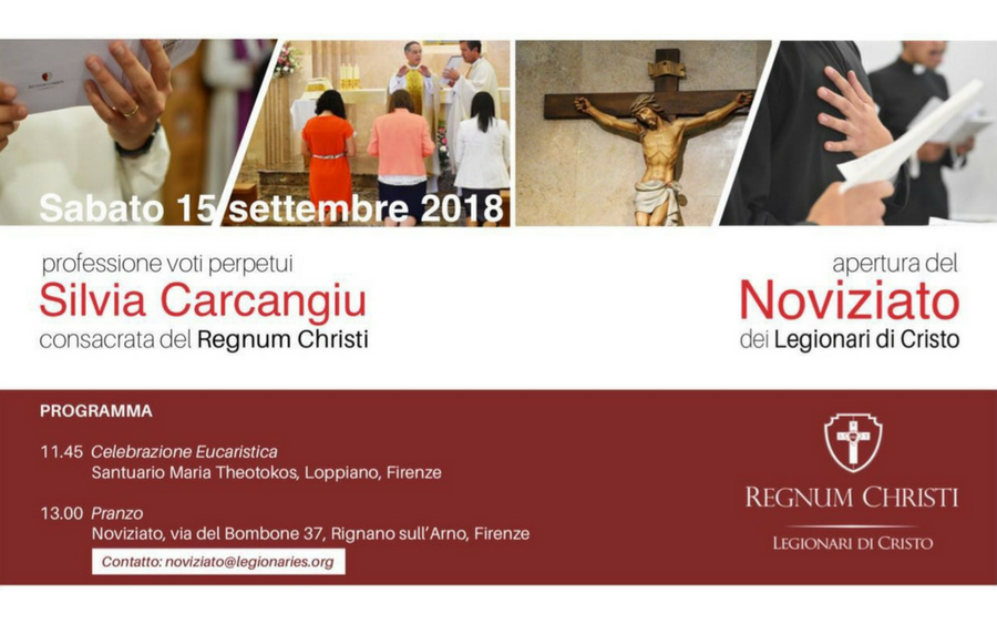 Professione perpetua e apertura Noviziato Legionari di Cristo